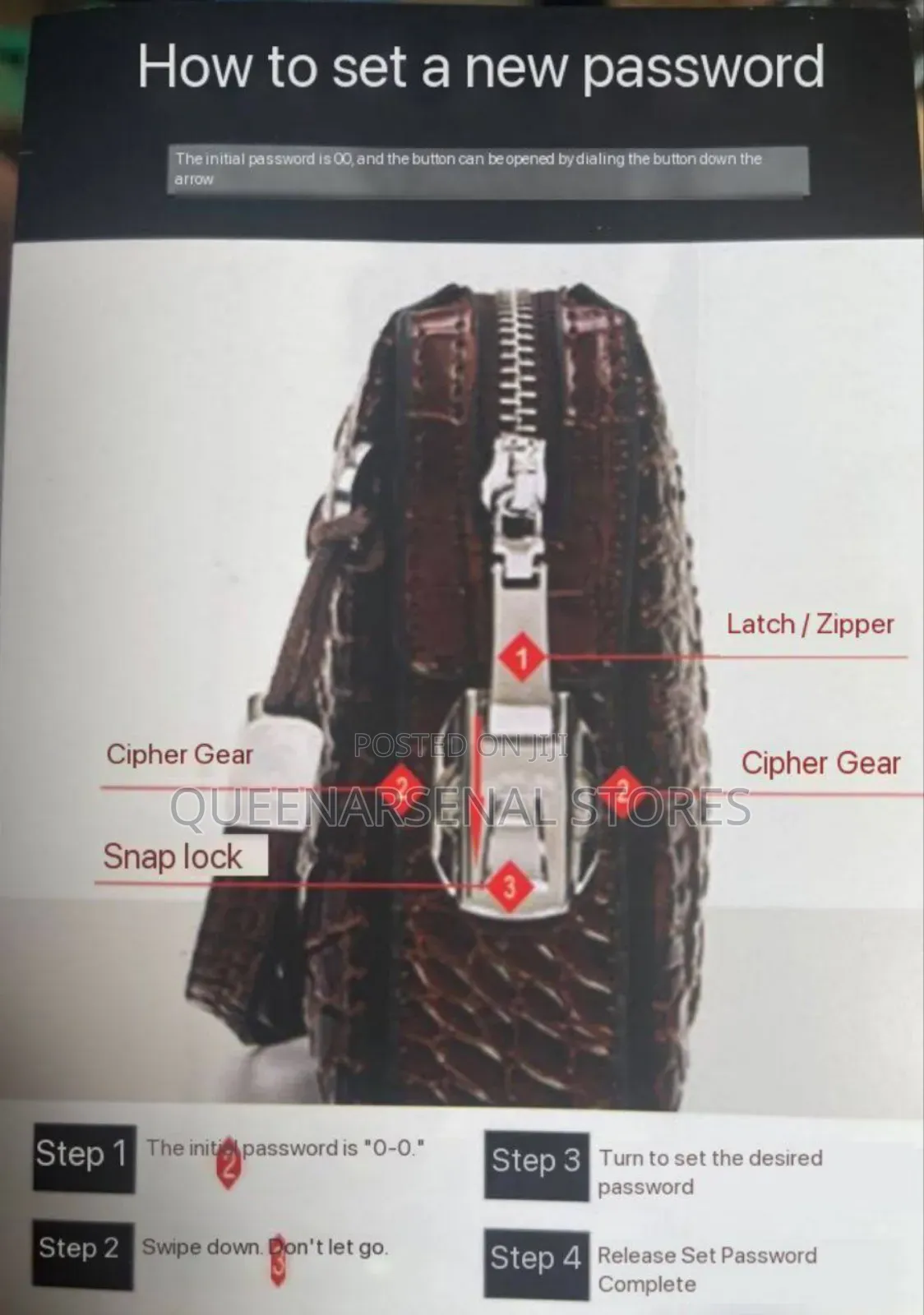 Luxury Leather Men's Clutch Bag
