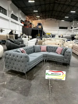 High-Quality Home Lshape Sofa Chair (Gray Color)