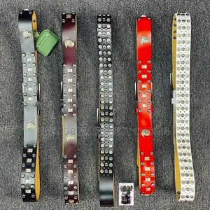 Luxury Studded Leather Belt