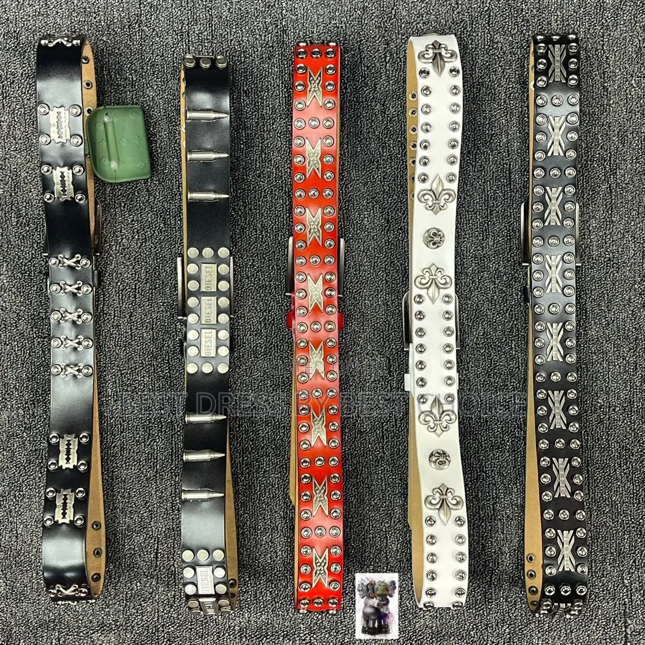Luxury Studded Leather Belt
