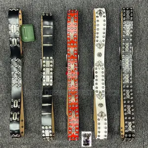 Luxury Studded Leather Belt
