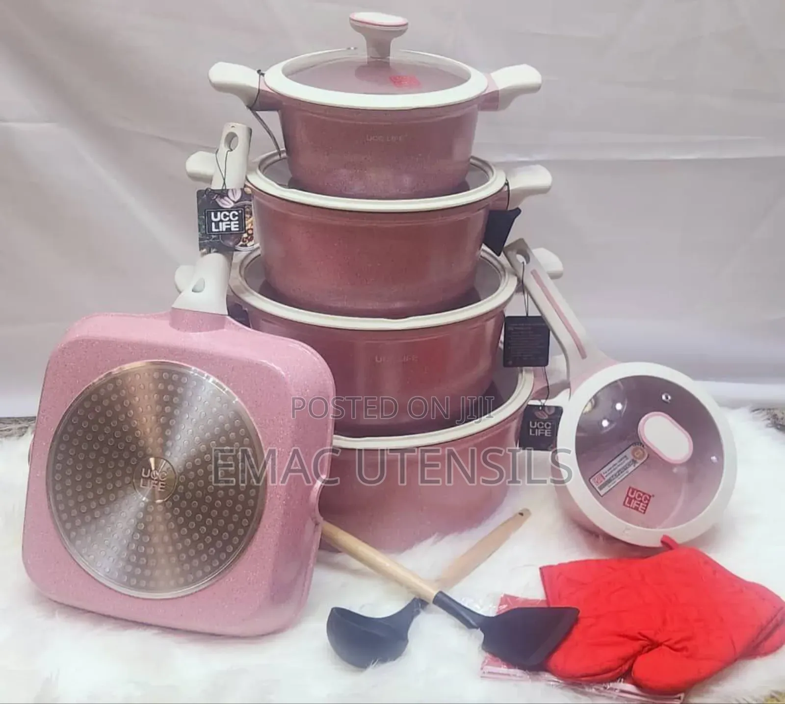 Quality Ucc Granite Cookware Set With Accessories