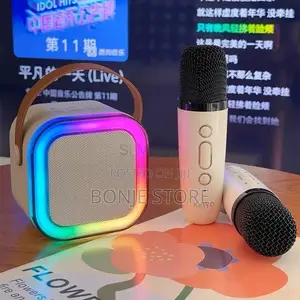 Dual Microphone Karaoke Bluetooth Speaker RGB 6w Speaker