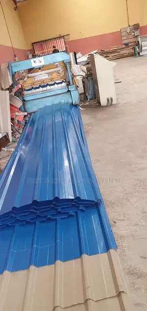 Blue Long Sparn Roofing Sheets Oven Baked
