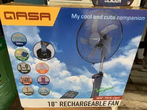 QASA 18 Inches Rechargeable Standing Fan
