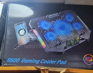 S500 RGB Laptop Gaming Cooling Pad 5 Fan. Laptop Cooling Pad