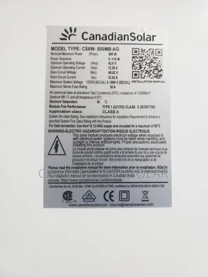 Canadian Solar Panel 500w