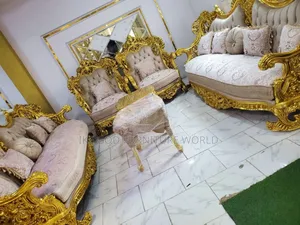 Quality Turkish Royal Fabric Sofa Chair Set