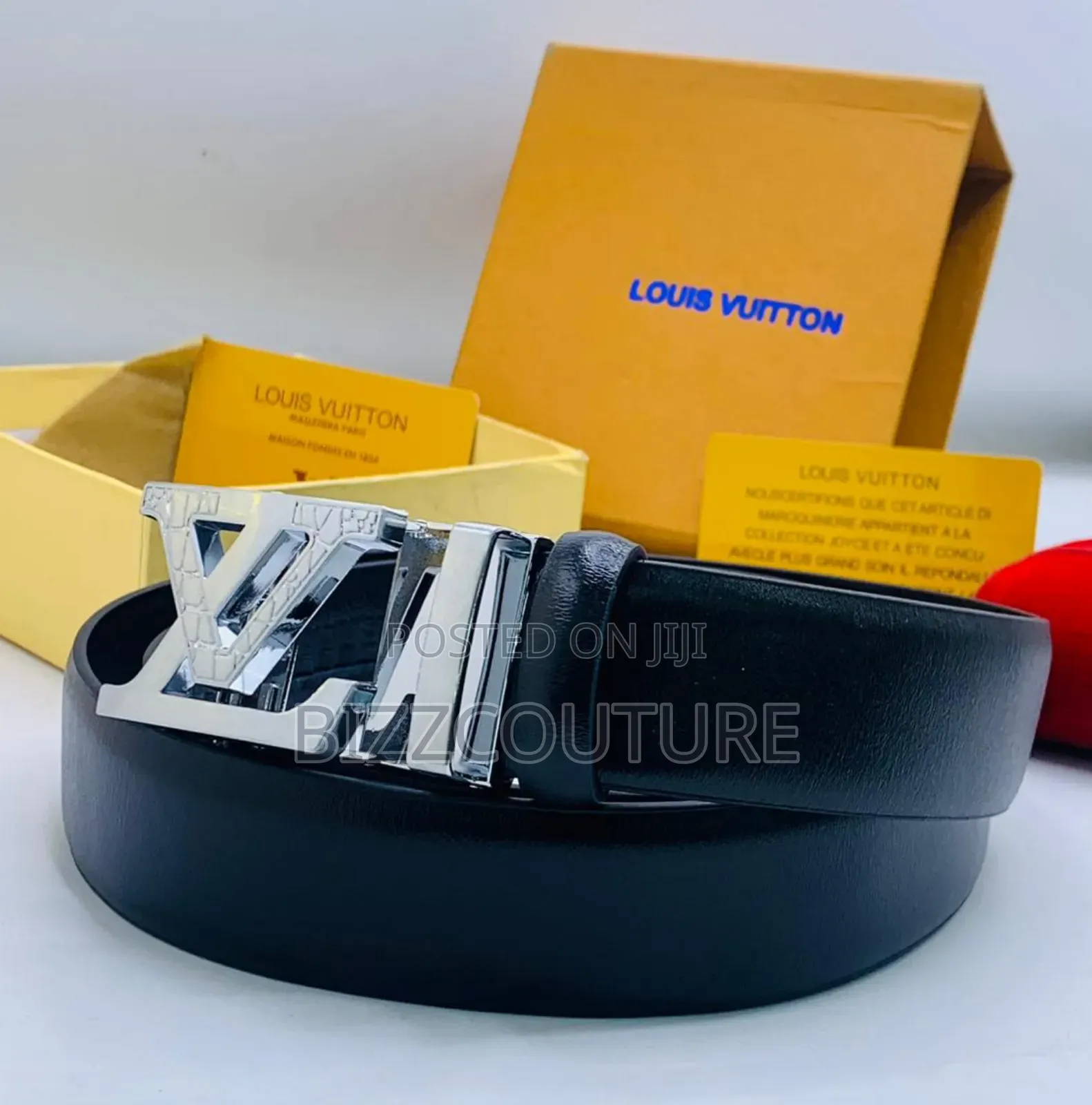 Original Louis Vuitton Leather Belts Available in Store
