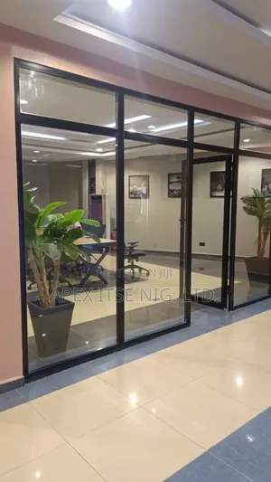 Black Frame Office Partition