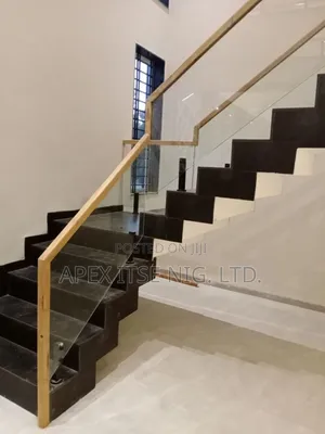 Wooden Top Glass Rails