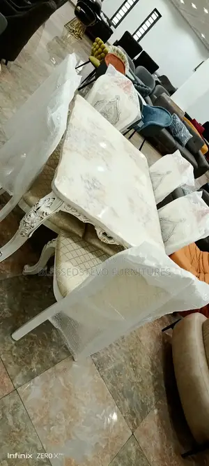 Royal Marble Dining Table With 6 Chair