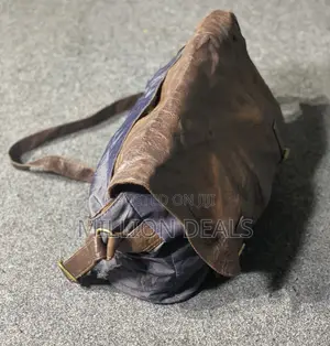 Uk Used Denim Leather Classic Men’S Laptop Bag