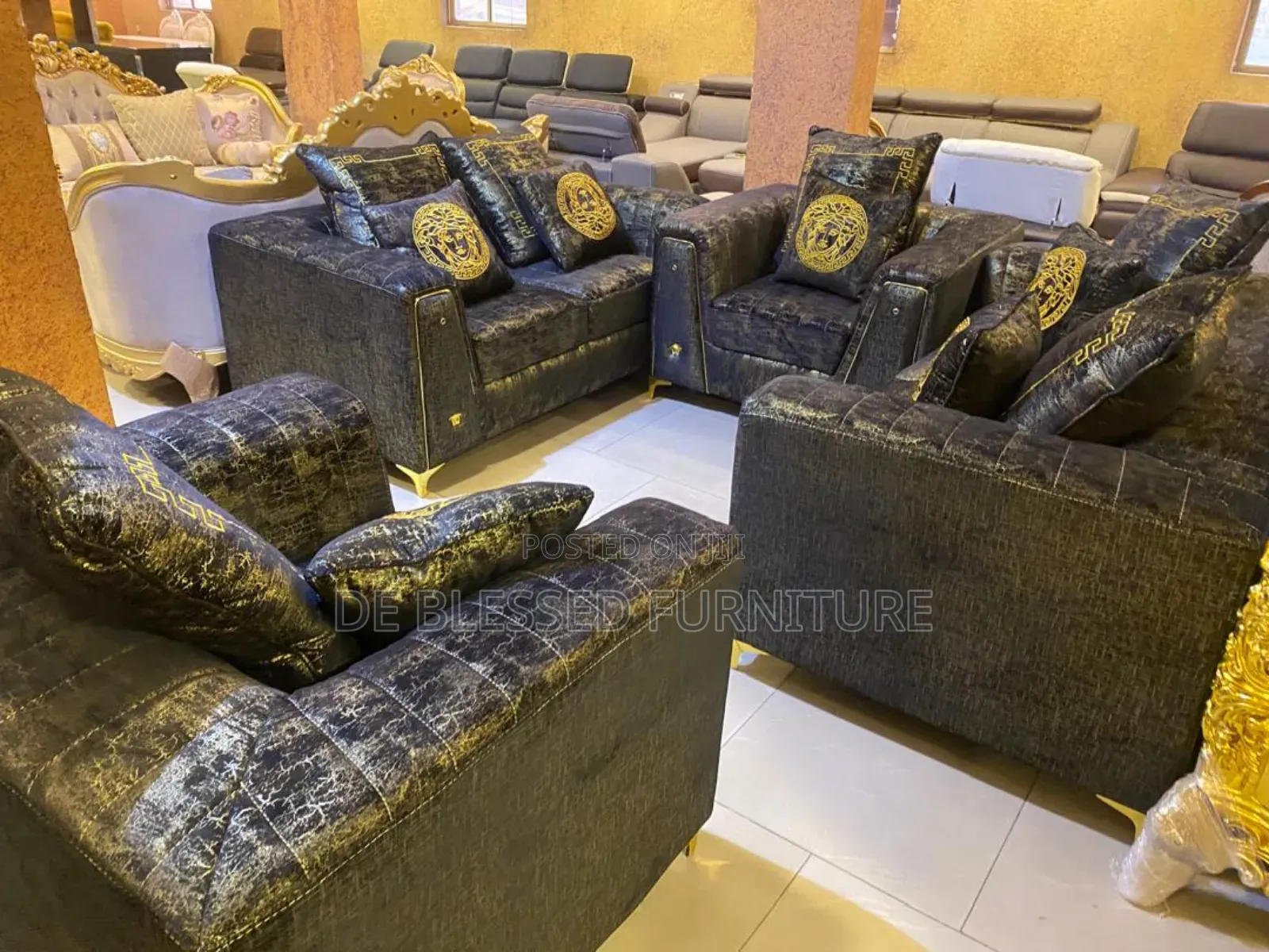 Exotic Fabric Sofa