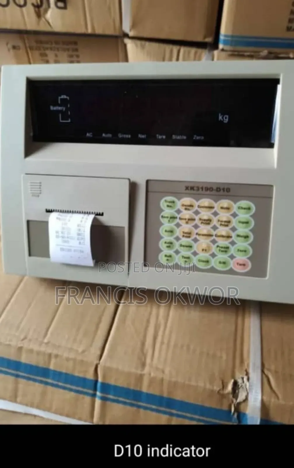 D10 Weighbridge Scale Indicator.