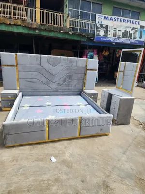 Quality 6by6 Complete Set Of Upholstery Padded Bed