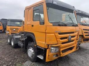 Foreign Used Howo Tractor Head Truck 371hp 2014 Orange