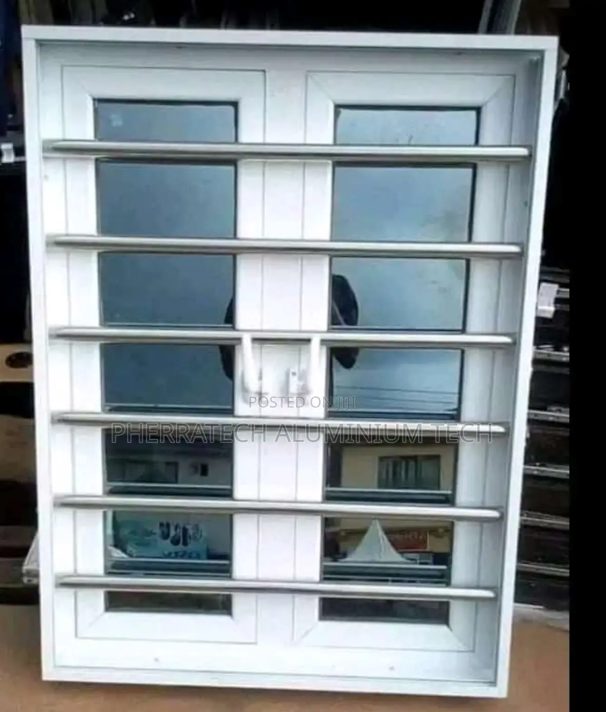 Casement Window With Burglary and Net