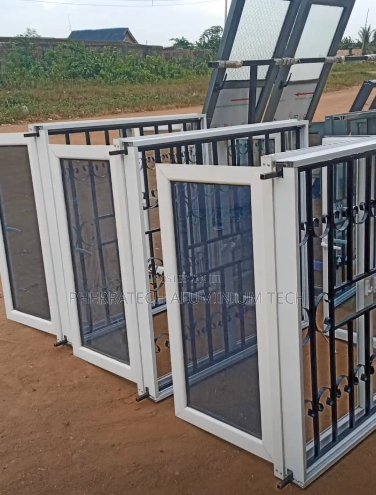 Casement Window With Burglary and Net