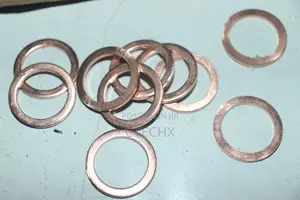 18mm X 24mm X 2mm Metric Shape Copper Flat Washer 10 PCS