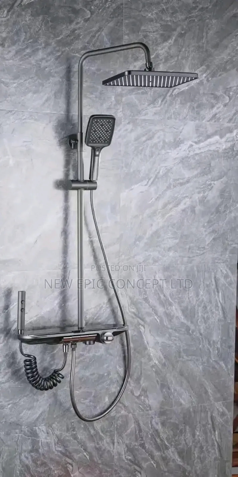Executive Gray Standing Shower