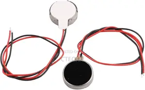 DC 3V 10mm Mobile Coin Flat Vibrating Vibration Motor Wire