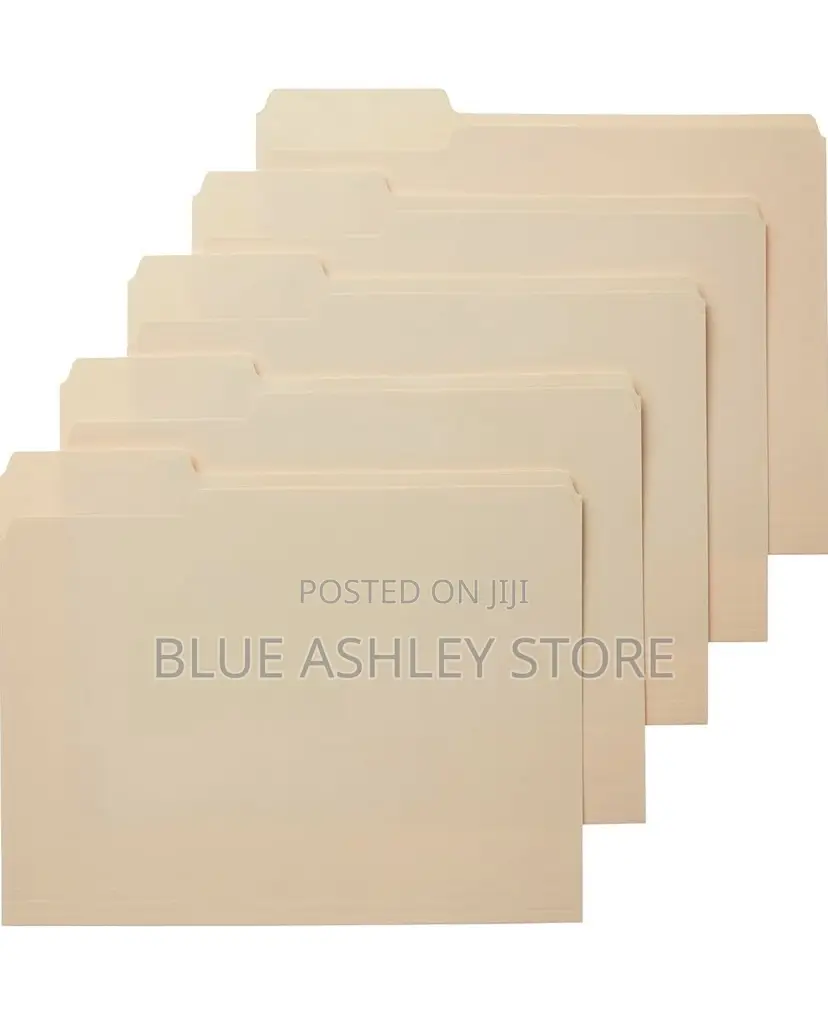 Amazon Basics File Folders, Letter Size, Manila 100pcs