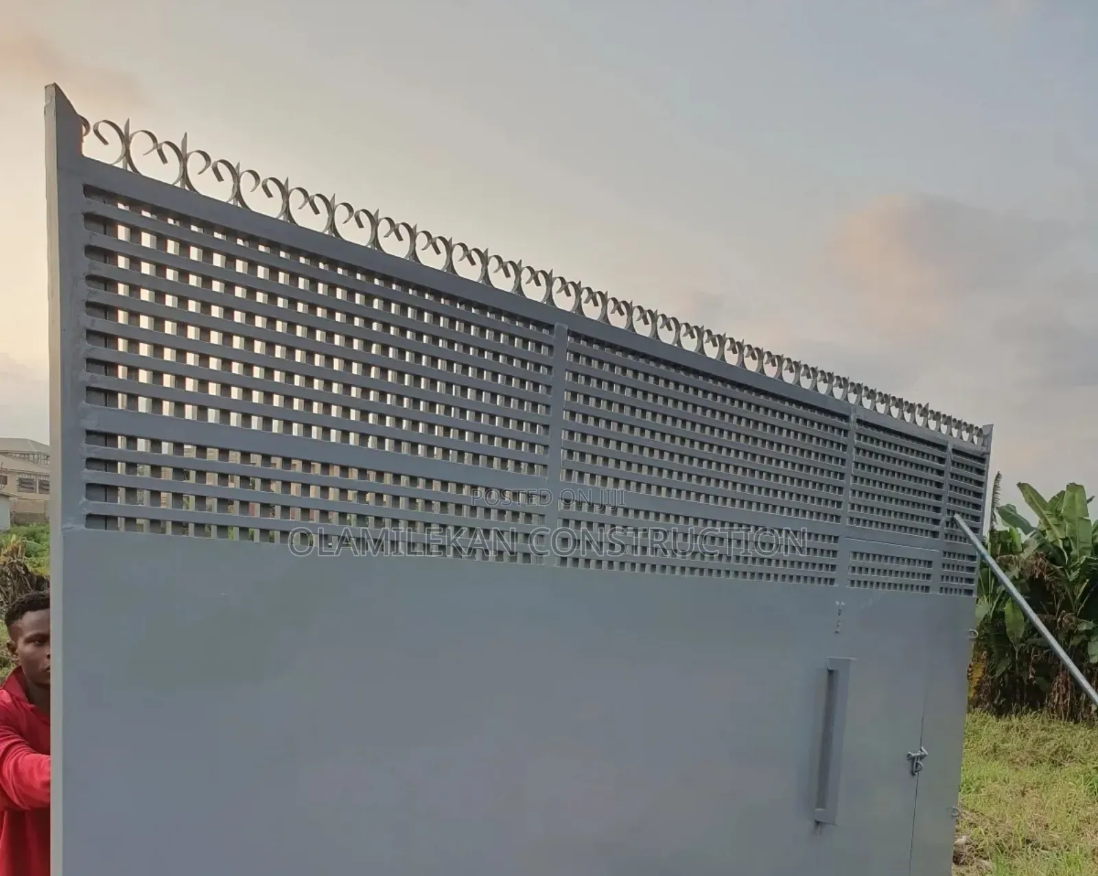 Cool Strip Design Sliding Gate