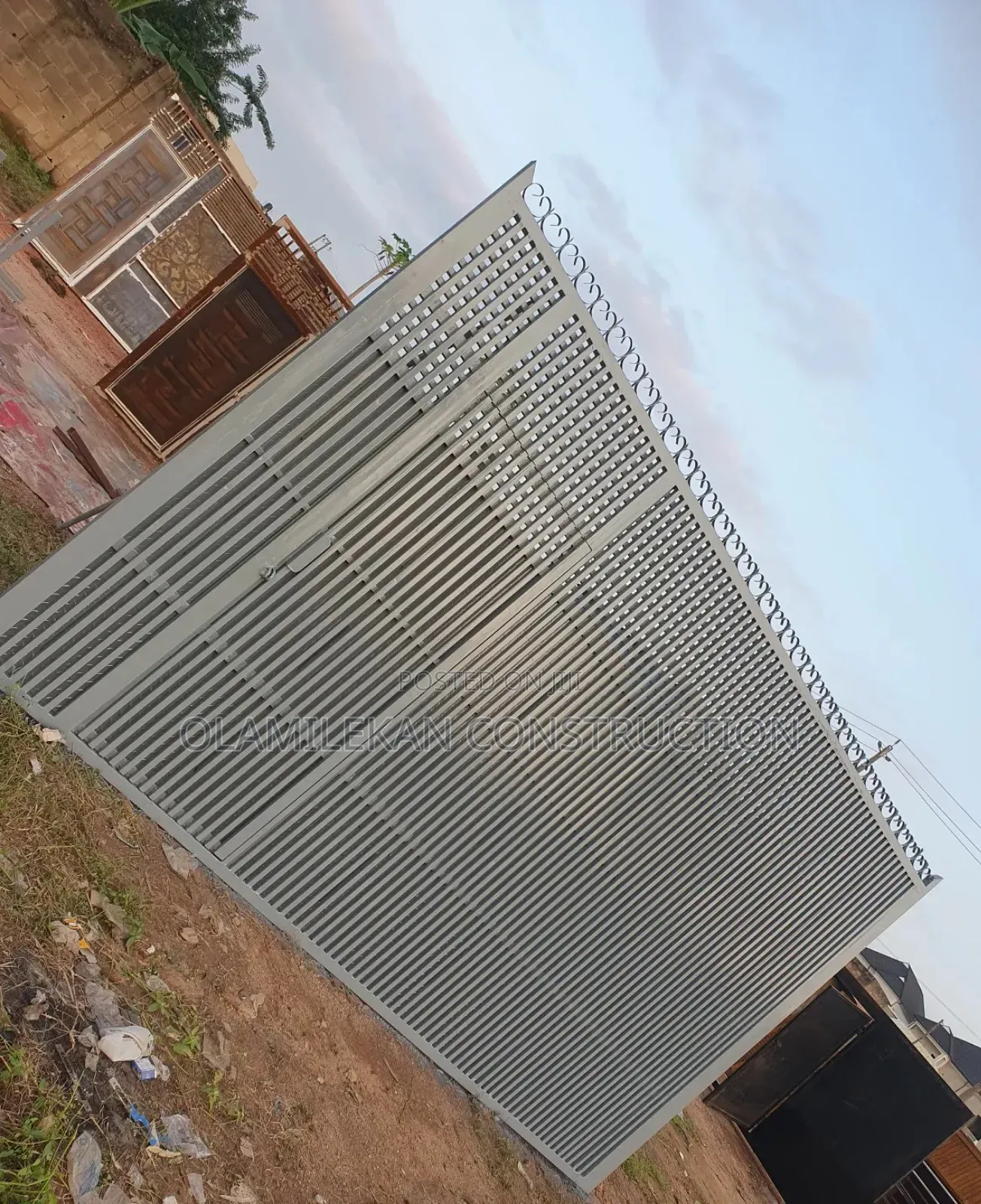 Cool Strip Design Sliding Gate