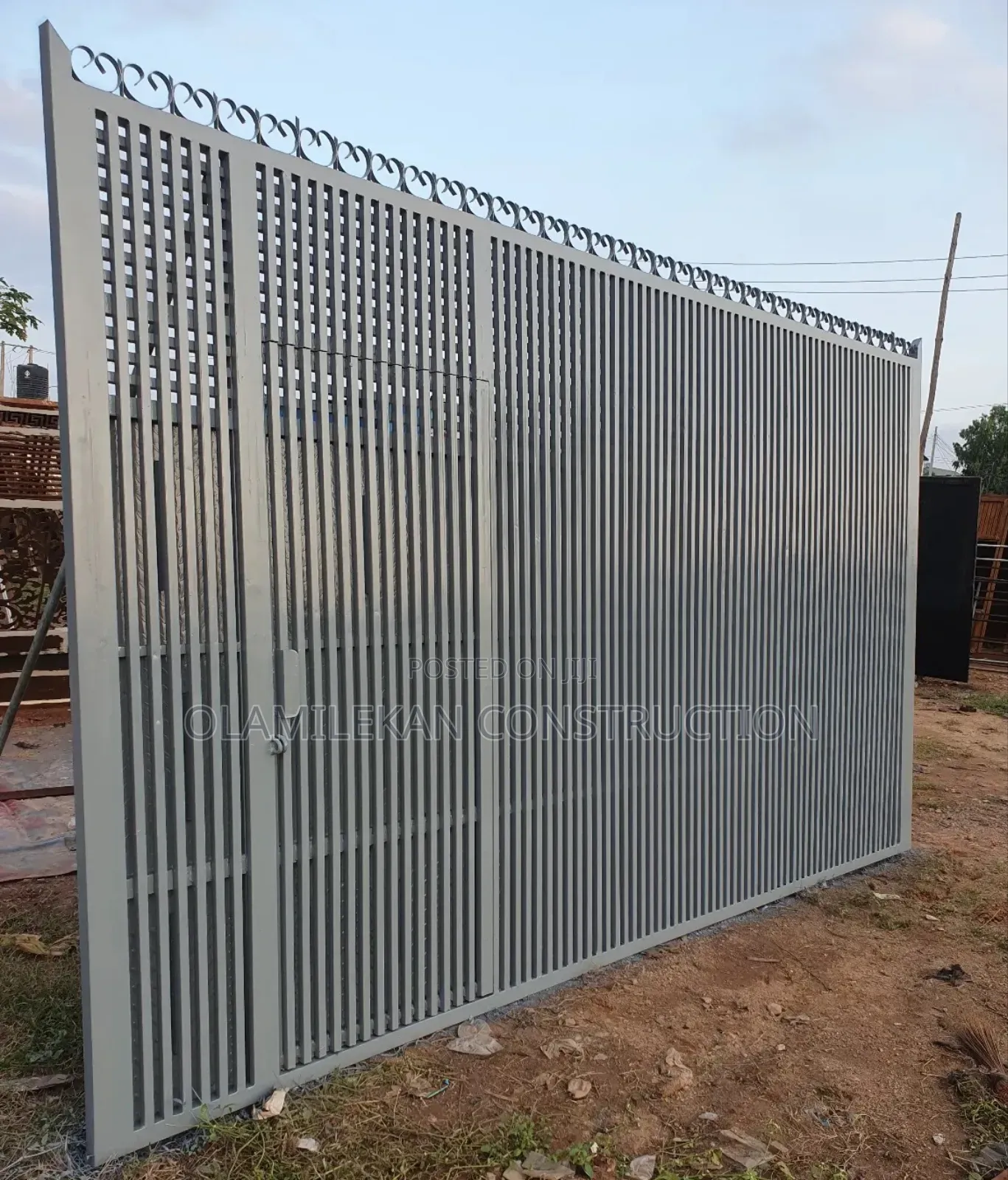 Cool Strip Design Sliding Gate
