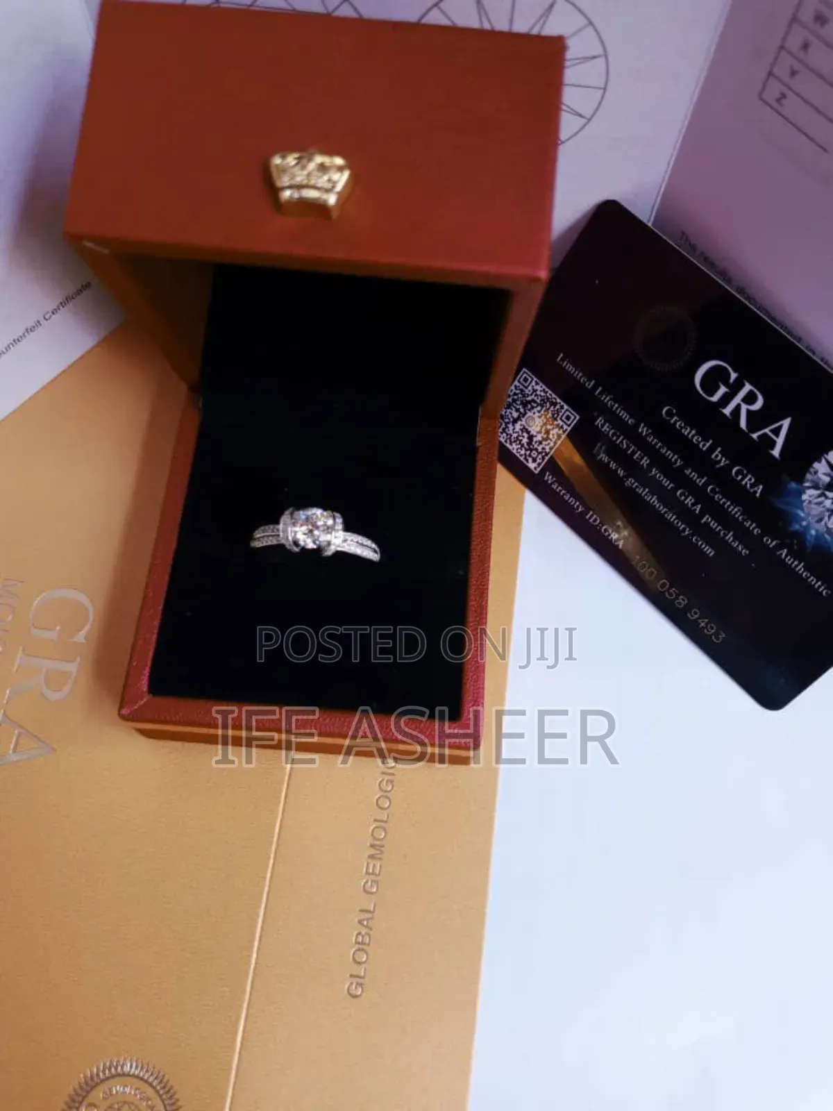 Mossanite Diamond Proposal Ring 0009 - Silver