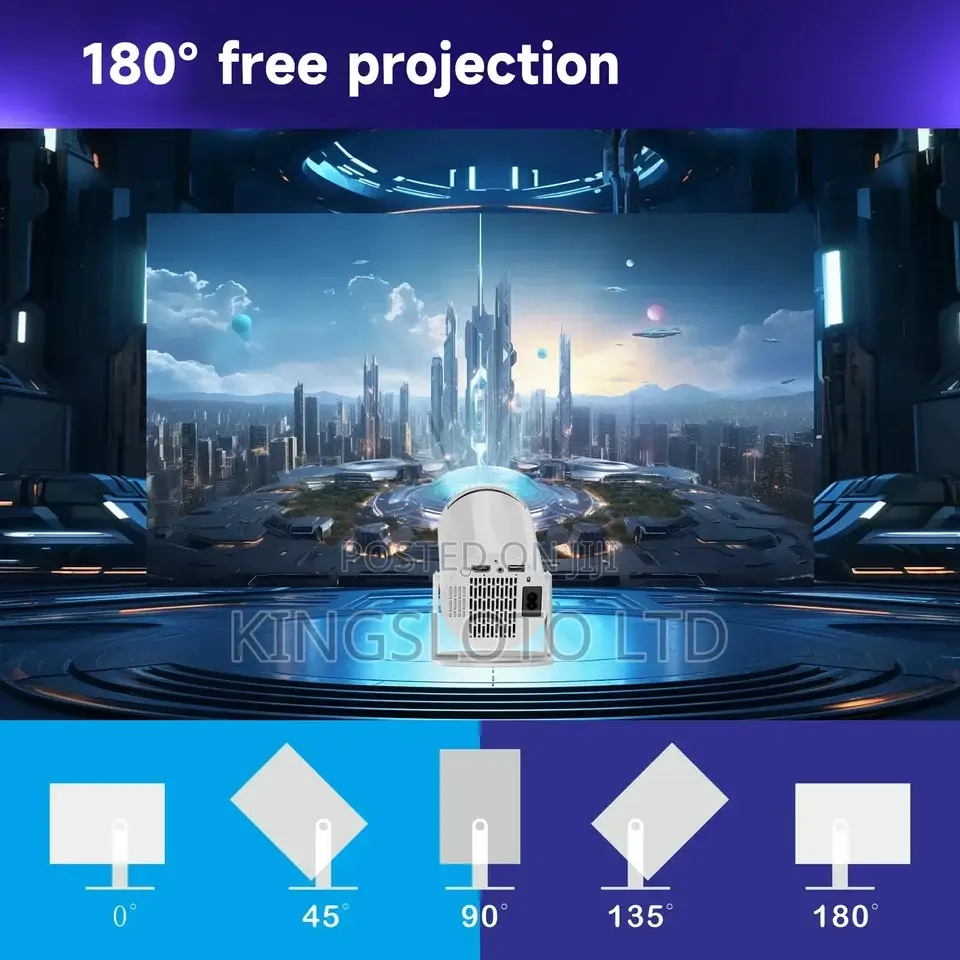 Android 12 Bluetooth Projector 1080P