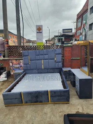 Quality 6by6 Complete Set of Upholstery Padded Bed