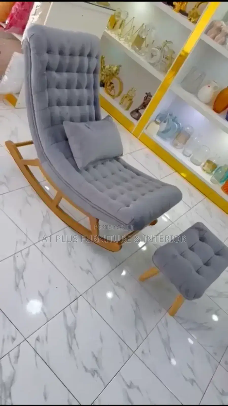 Rocking Chair With a Foot Stool