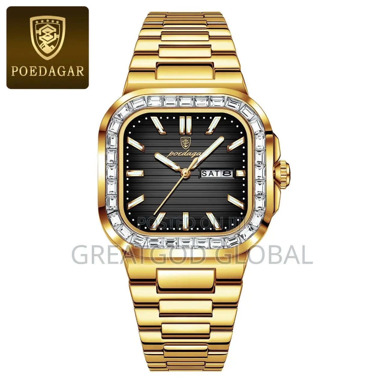 Poedegar Poedegar Day and Date Chain Wristwatch for sale - GREATGOD GLOBAL Price ...