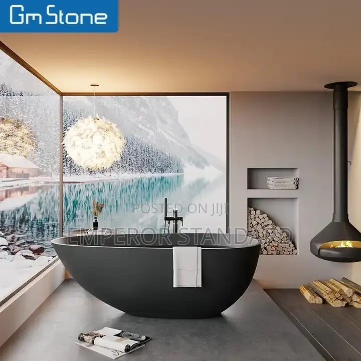 Black Freestanding Luxury Bathtub