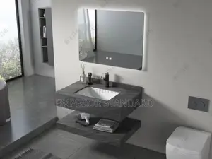 Bathroom Cabinet Set With an LED Mirror