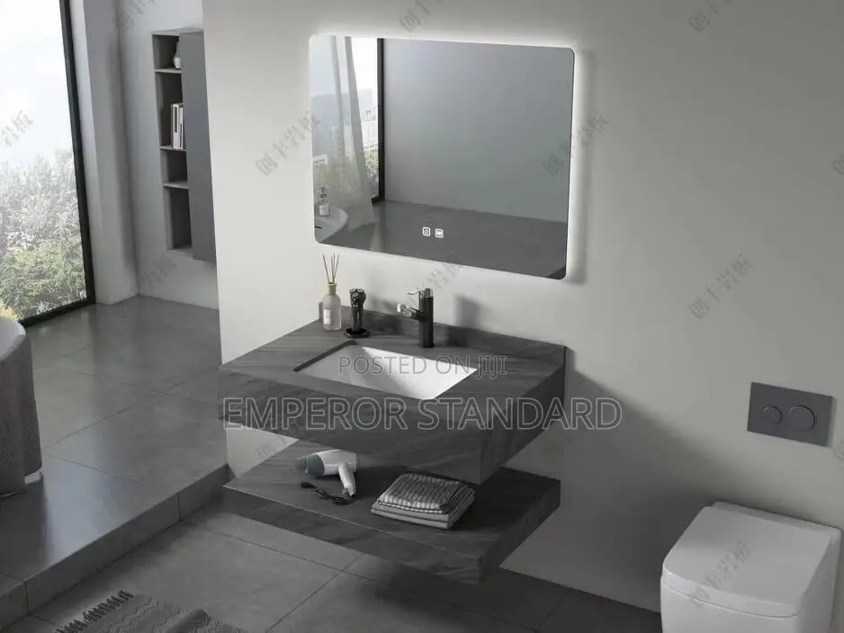Bathroom Cabinet Set With an LED Mirror