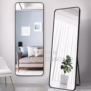 Home-Hanging-Standing Mirrors -Leaning-Room-Black