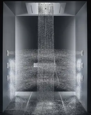Luxury Black Shower Wall-Mounted LED Ceiling Shower Tap