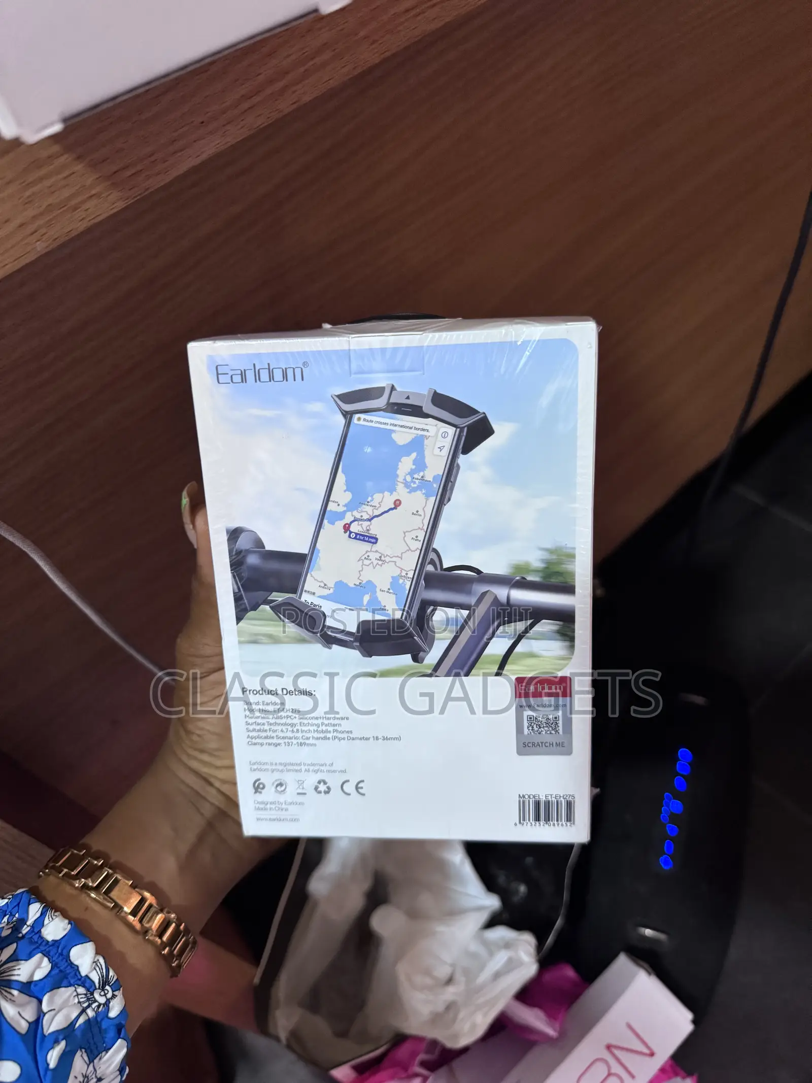 Earldom Bicycle and Motorcycle Phone Stand Eh275