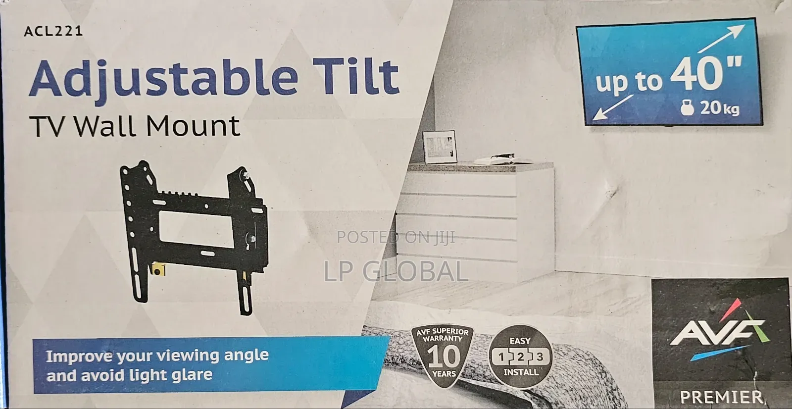 Adjustable Tilt TV Wall Mount