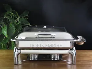 Luxury Top Notch Quality Square Silver Chaffing Dish Double