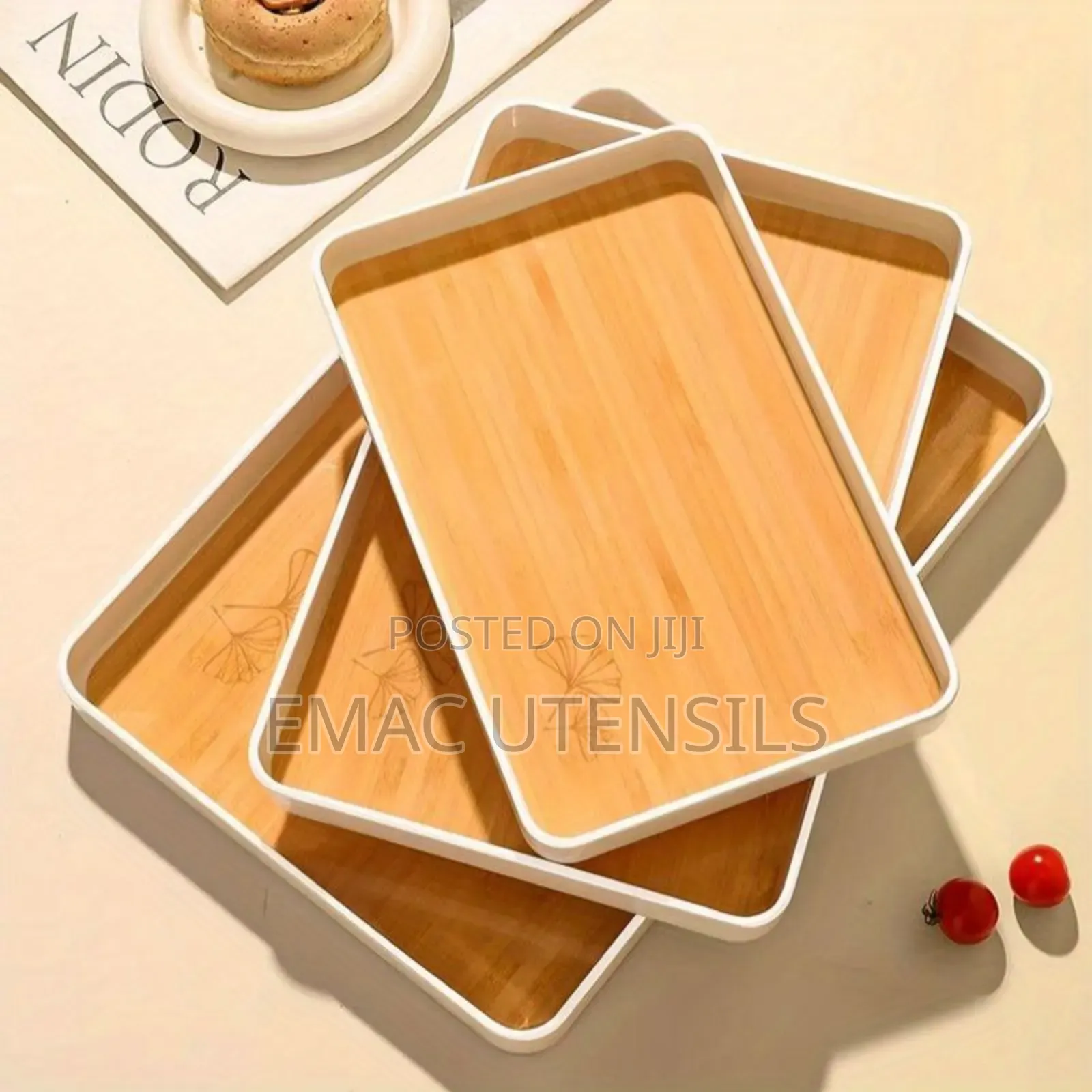 Wooden Tray Set