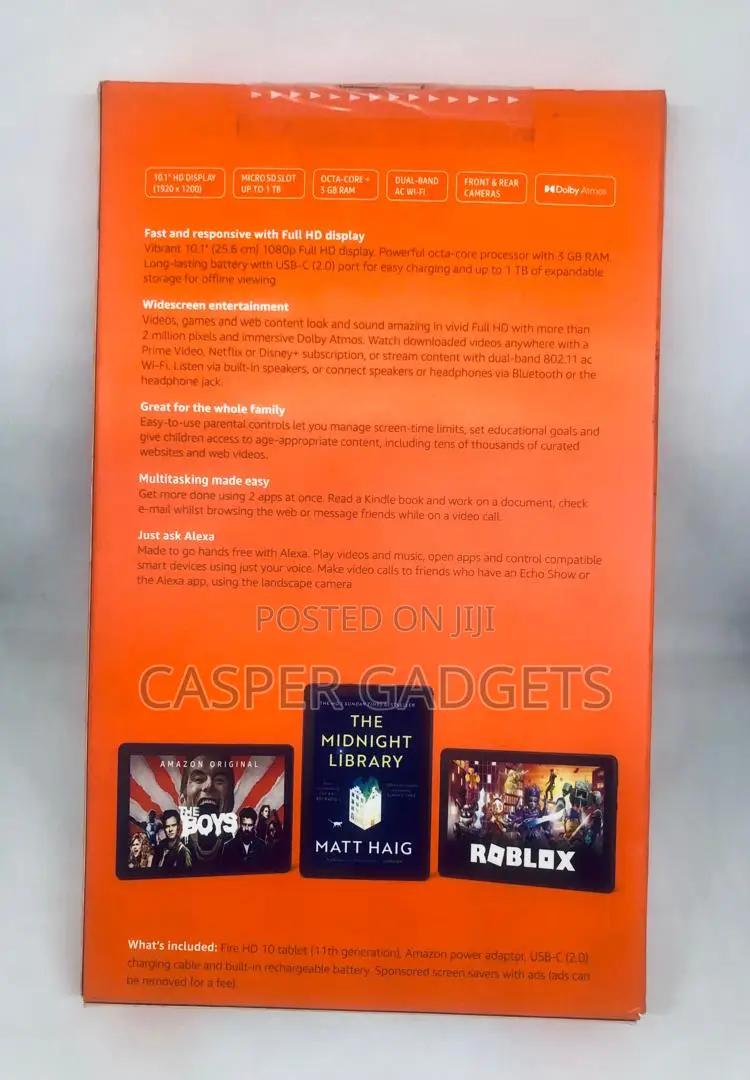 New Amazon Fire HD 10 32 GB Black