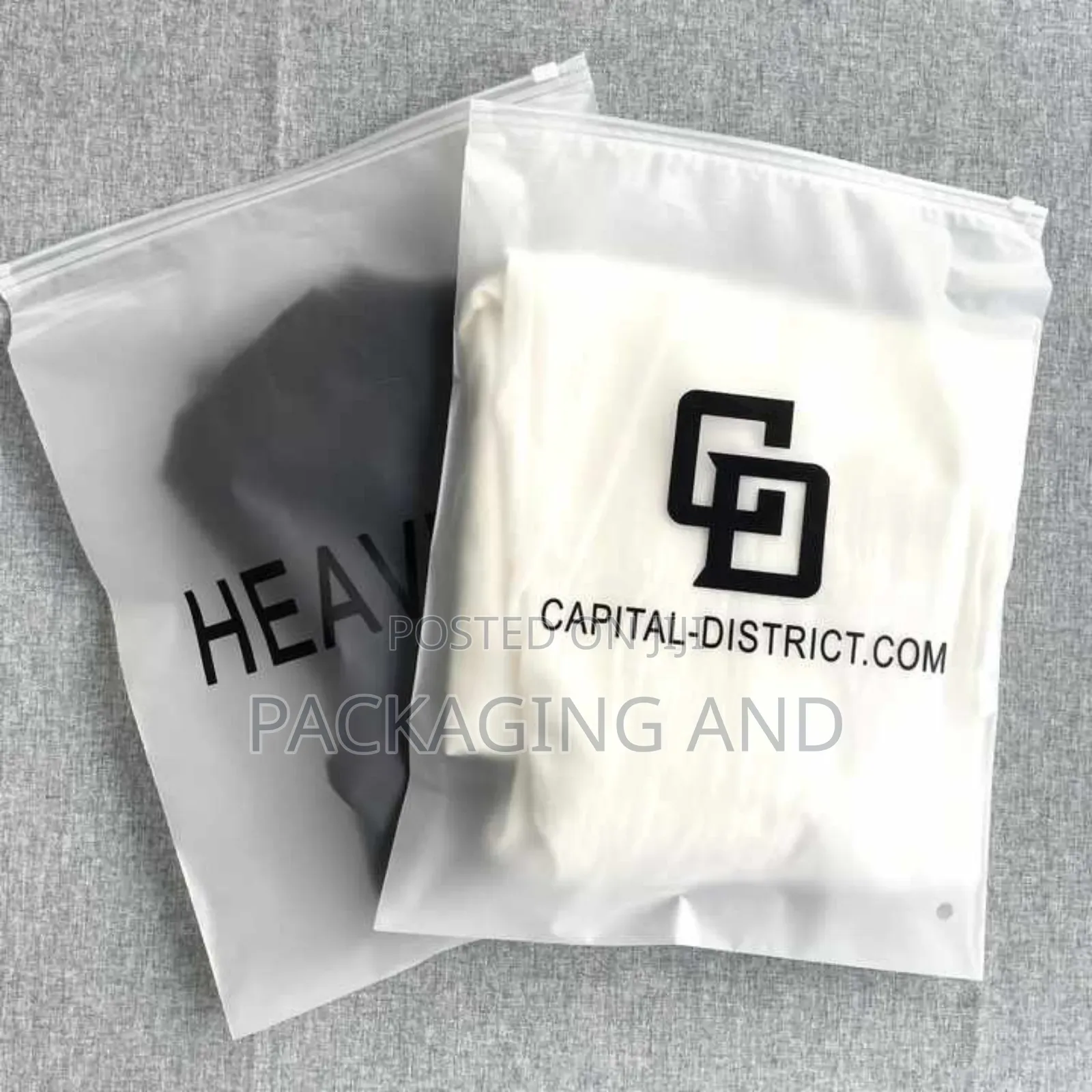 Branded Frosted Ziplock Bags - Small (One Colour) (Front Back)