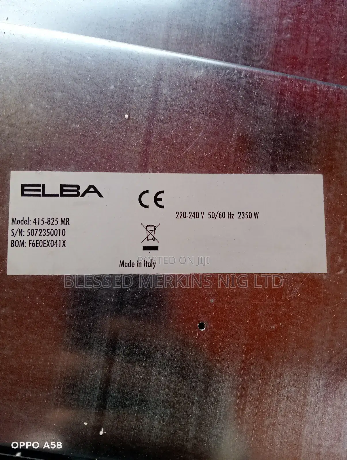 Elba Inbuilt Electric Oven 60cm