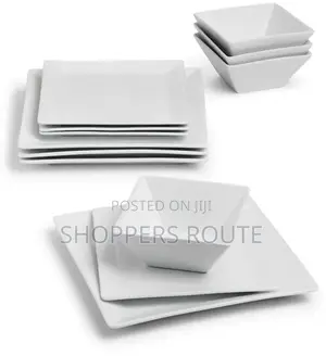 The CELLAR 12 Pc. Square Dinnerware Set(Imported)