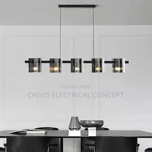Modern Ring Glass Sheet Ceiling Chandeliers for Living Dinin