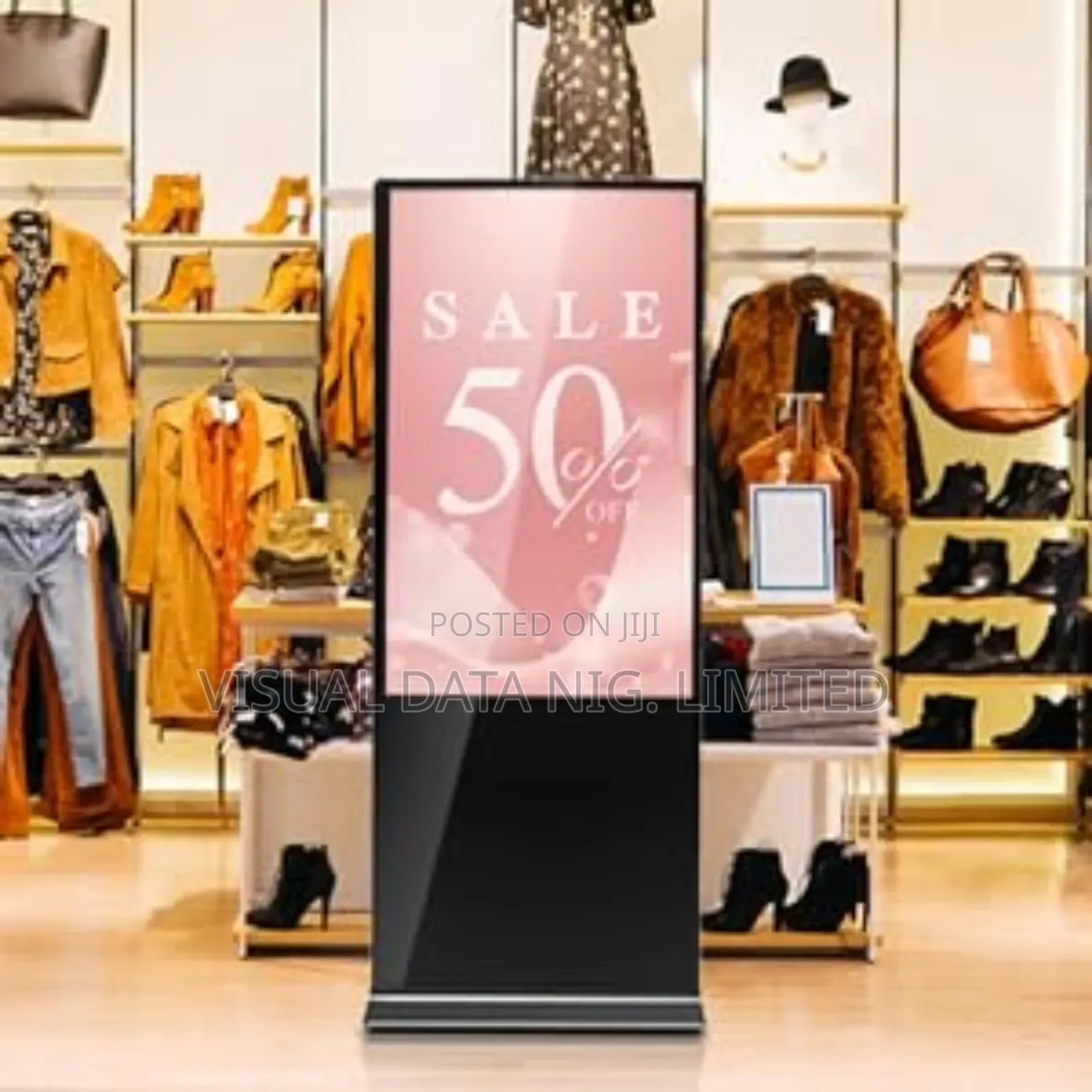 55 Inches Double Side Floor Stand Advertising Screen